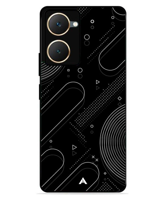 Stripe Pattern 17 Metal Back Cover Phone Case for iQOO Z9 Lite