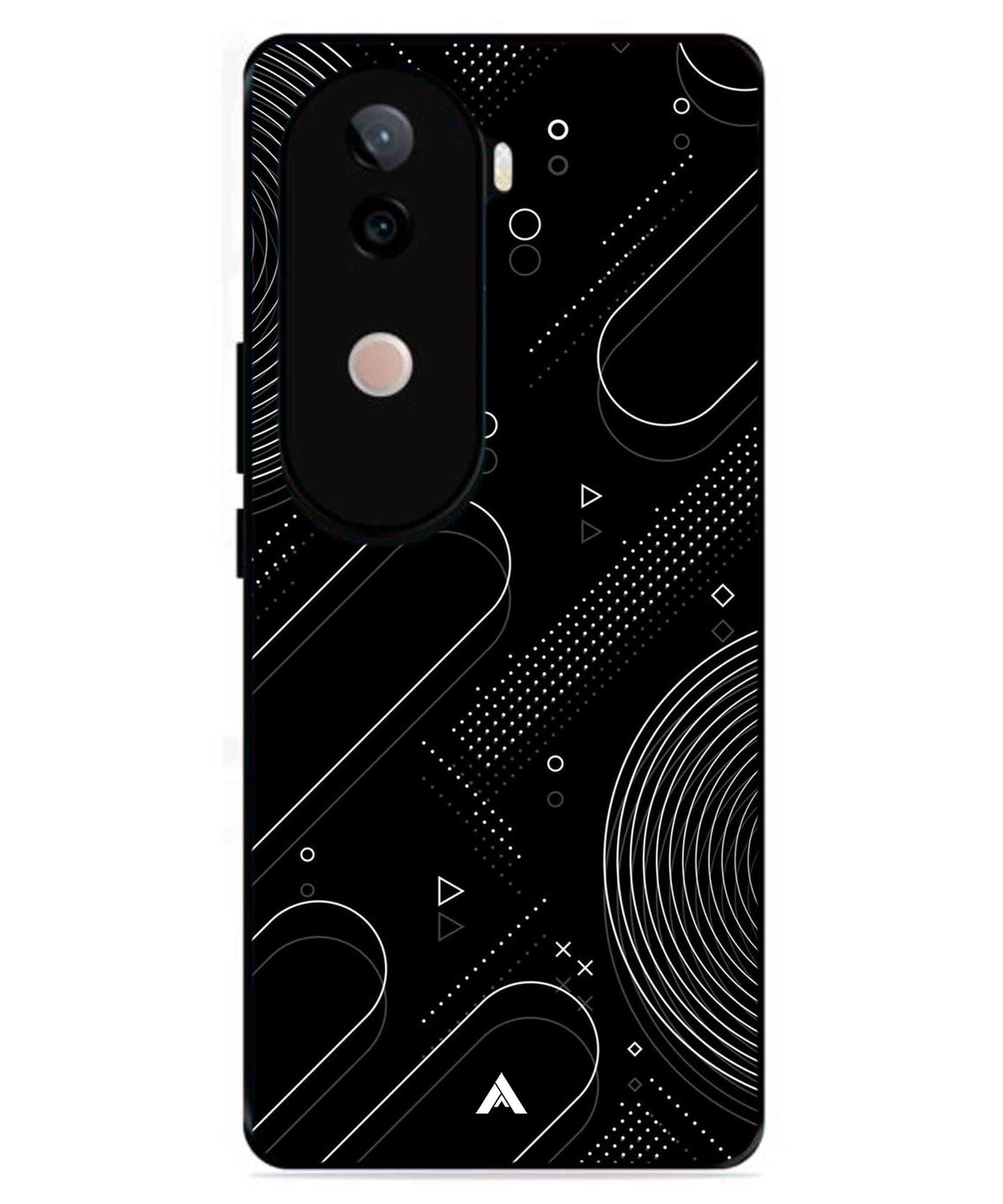 Stripe Pattern 17 Metal Back Cover Phone Case for iQOO Z9s