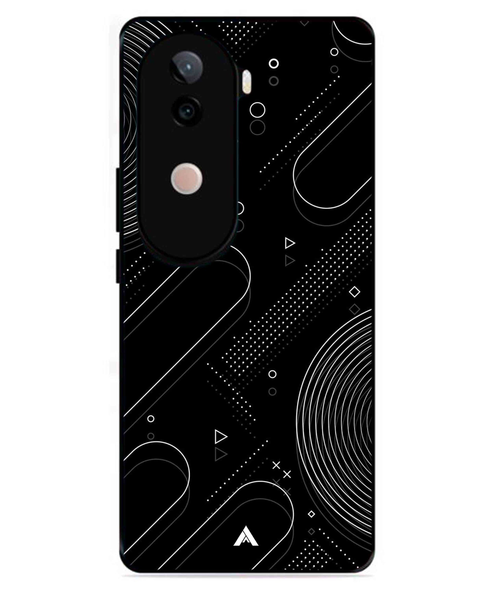 Stripe Pattern 17 Metal Back Cover Phone Case for iQOO Z9s