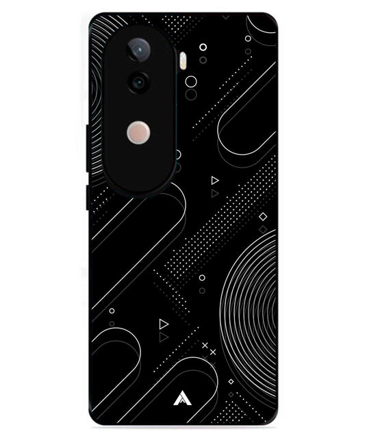 Stripe Pattern 17 Metal Back Cover Phone Case for iQOO Z9s
