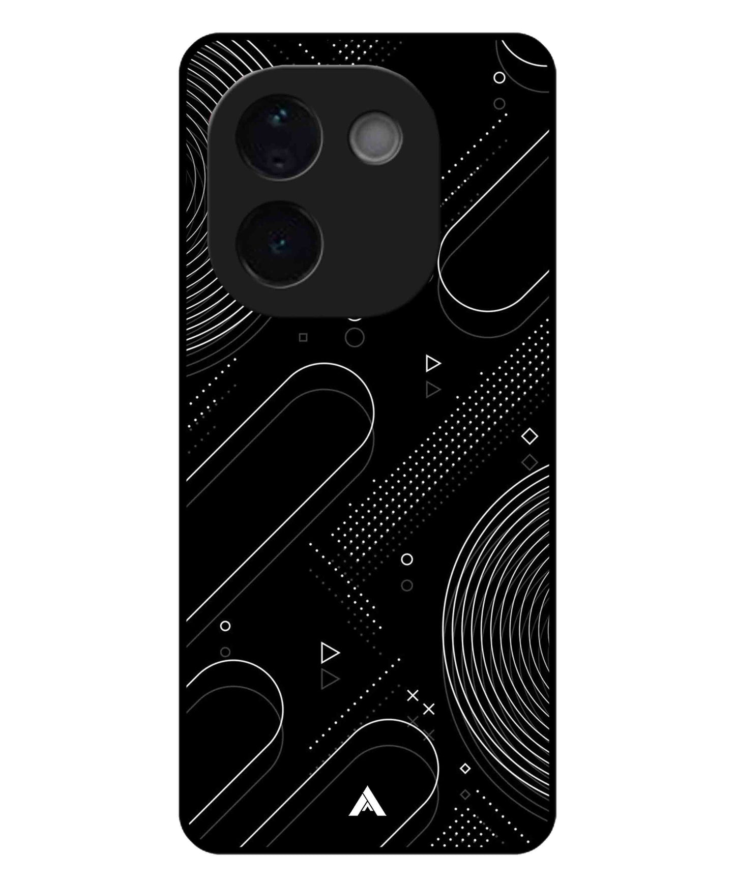 Stripe Pattern 17 Metal Back Cover Phone Case for iQOO Z9s Pro