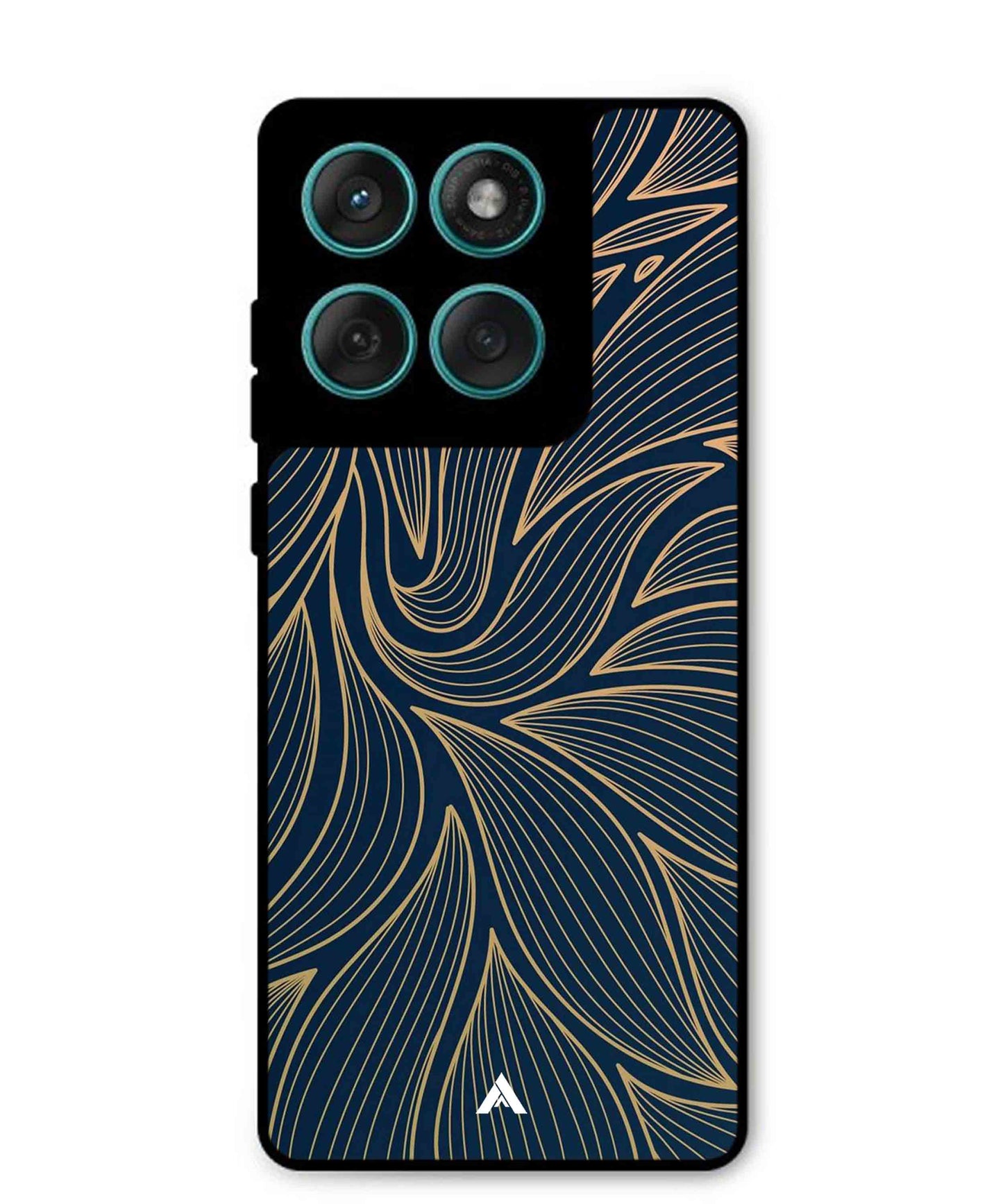 Stripe Pattern 18 Metal Back Cover Phone Case for Moto Edge 60 Fusion