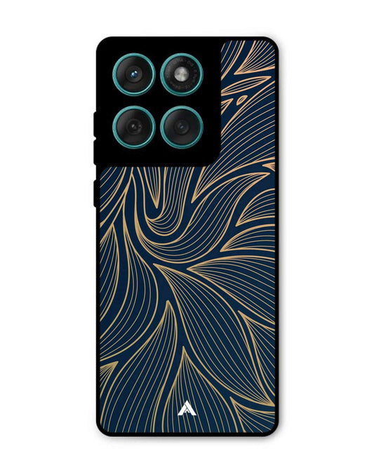 Stripe Pattern 18 Metal Back Cover Phone Case for Moto Edge 60 Fusion