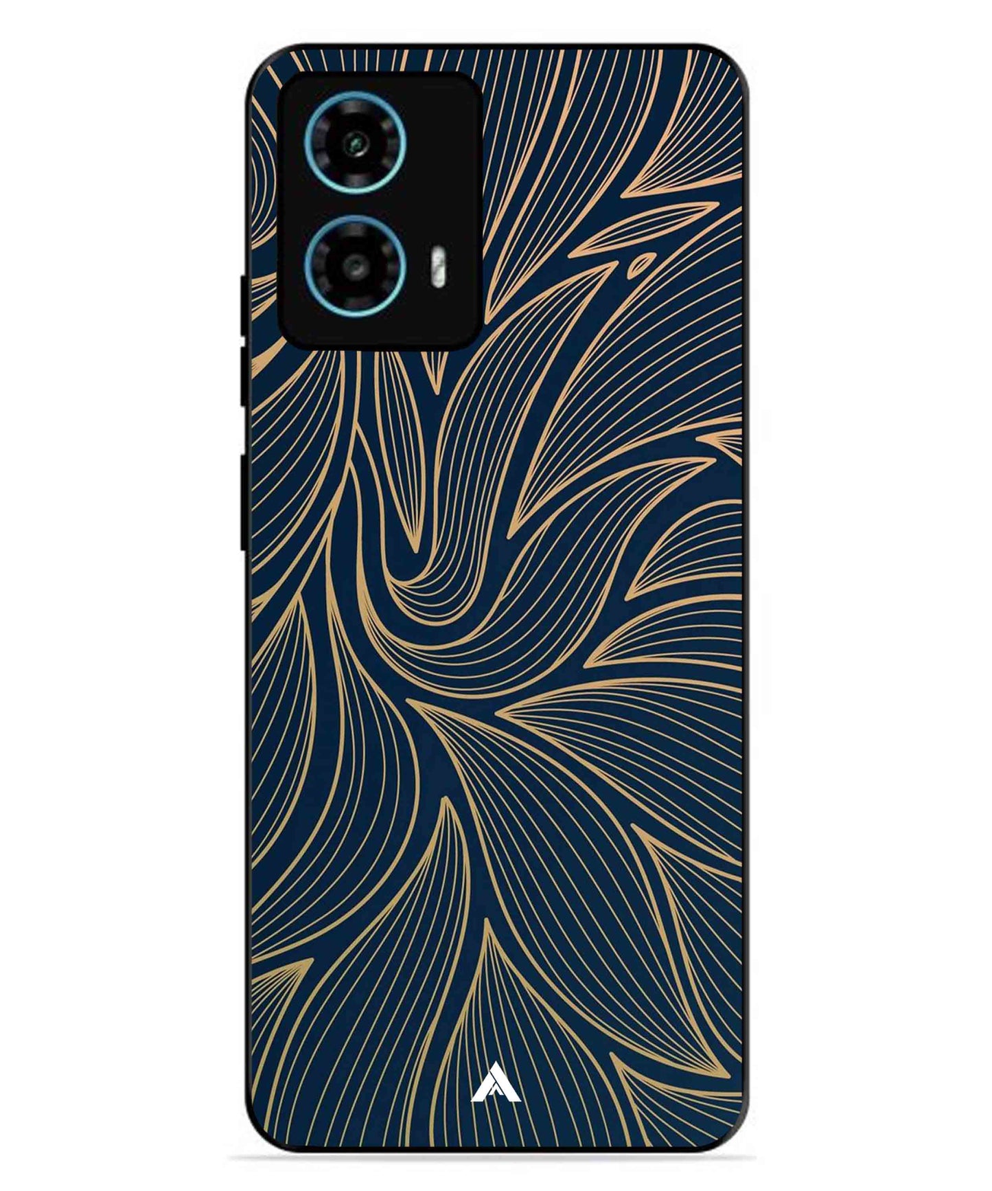 Stripe Pattern 18 Metal Back Cover Phone Case for Moto G34