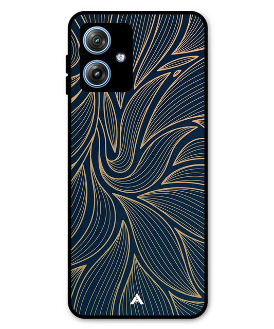 Stripe Pattern 18 Metal Back Cover Phone Case for Moto G64