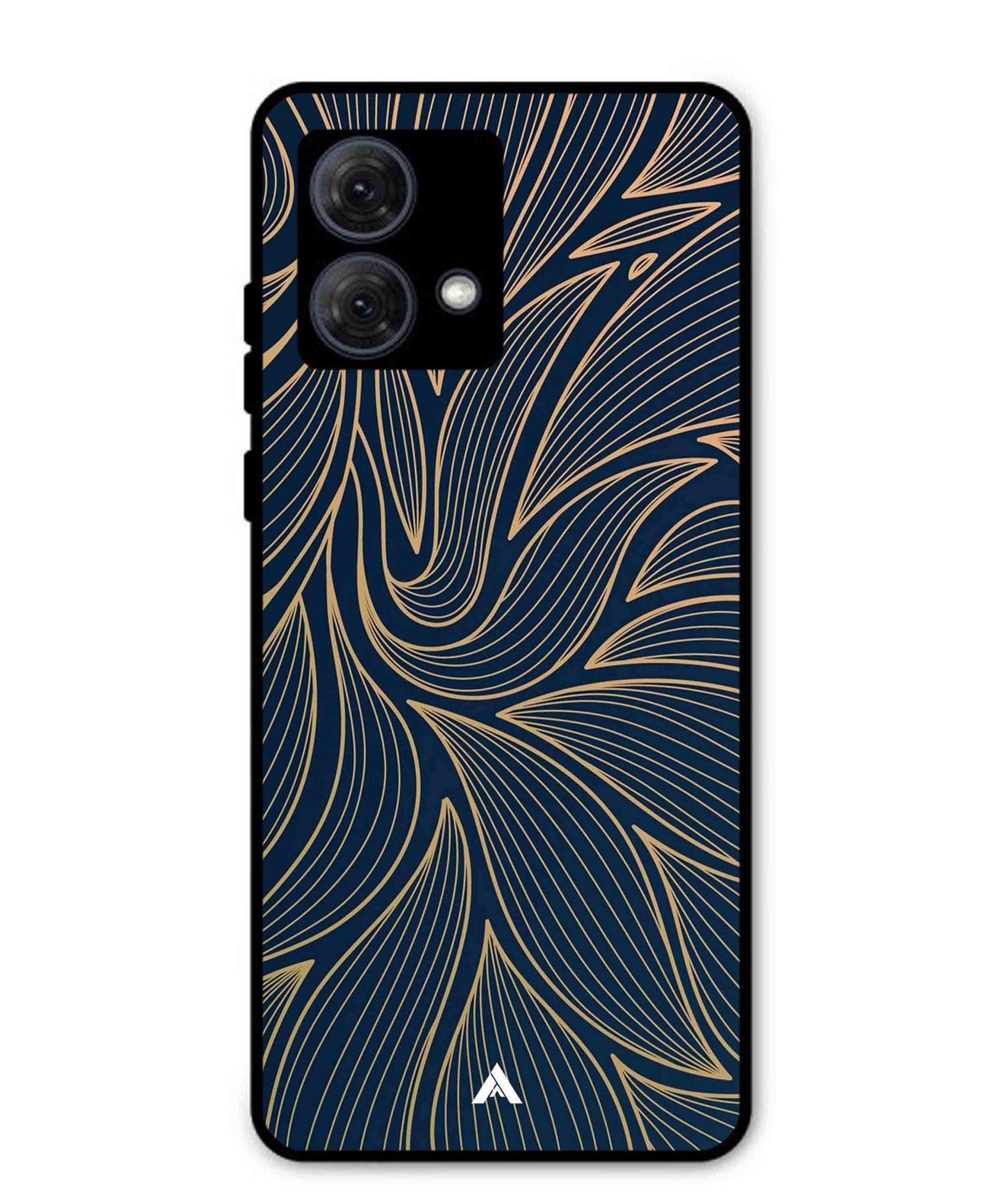 Stripe Pattern 18 Metal Back Cover Phone Case for Moto G84