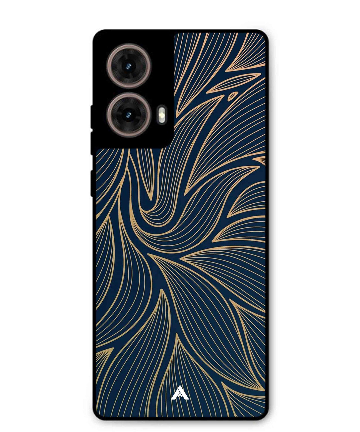 Stripe Pattern 18 Metal Back Cover Phone Case for Moto G85