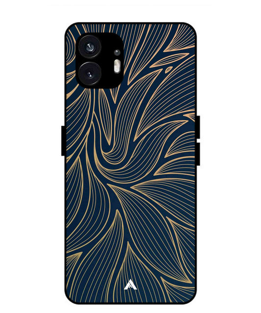 Stripe Pattern 18 Metal Back Cover Phone Case for Nothing Phone 2a