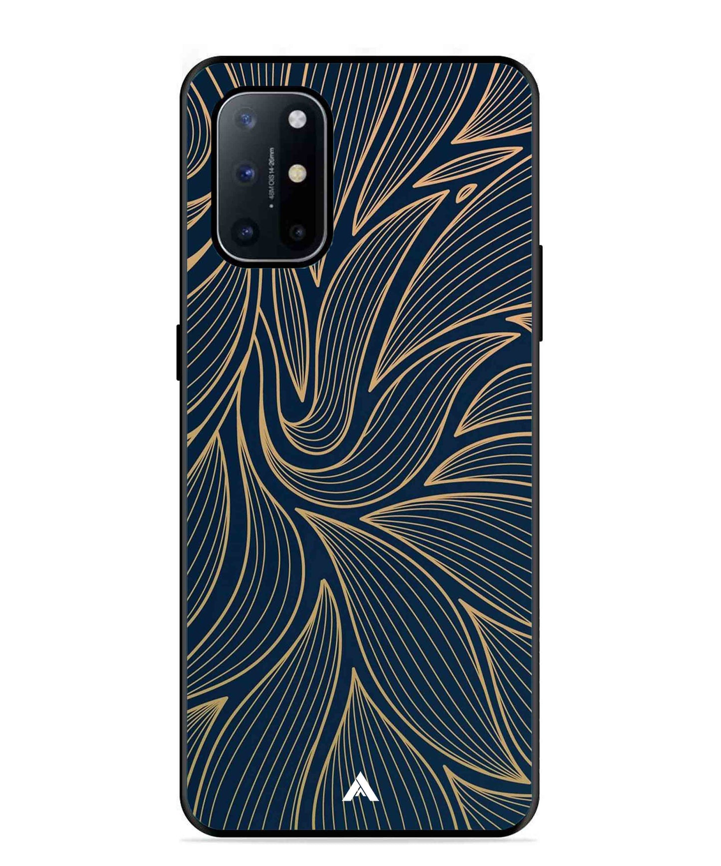 Stripe Pattern 18 Metal Back Cover Phone Case for Oneplus 8T