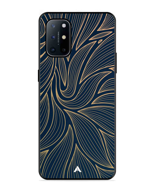 Stripe Pattern 18 Metal Back Cover Phone Case for Oneplus 8T