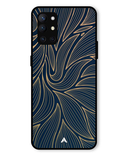 Stripe Pattern 18 Metal Back Cover Phone Case for Oneplus 9R