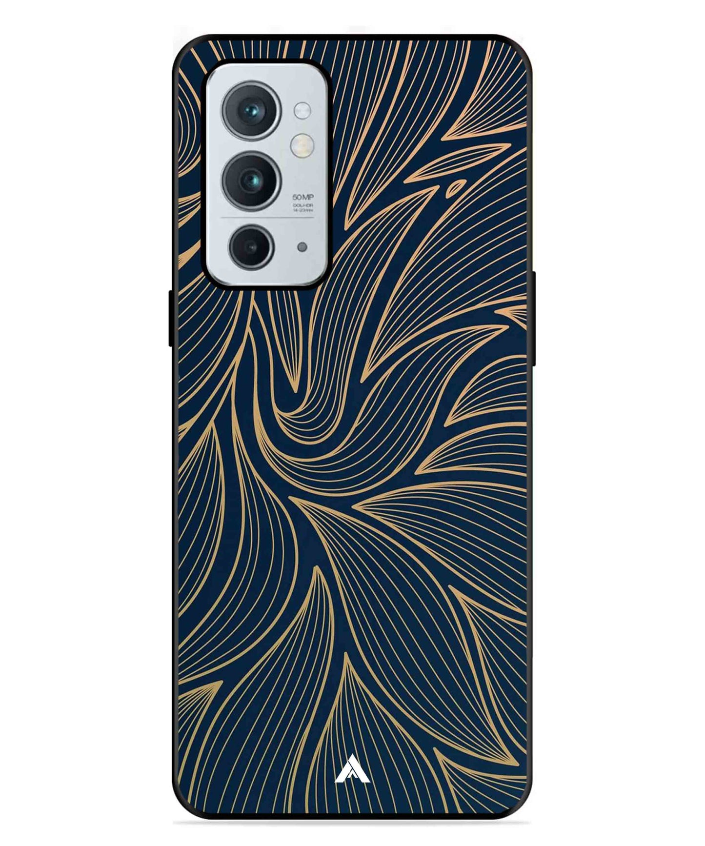 Stripe Pattern 18 Metal Back Cover Phone Case for Oneplus 9RT