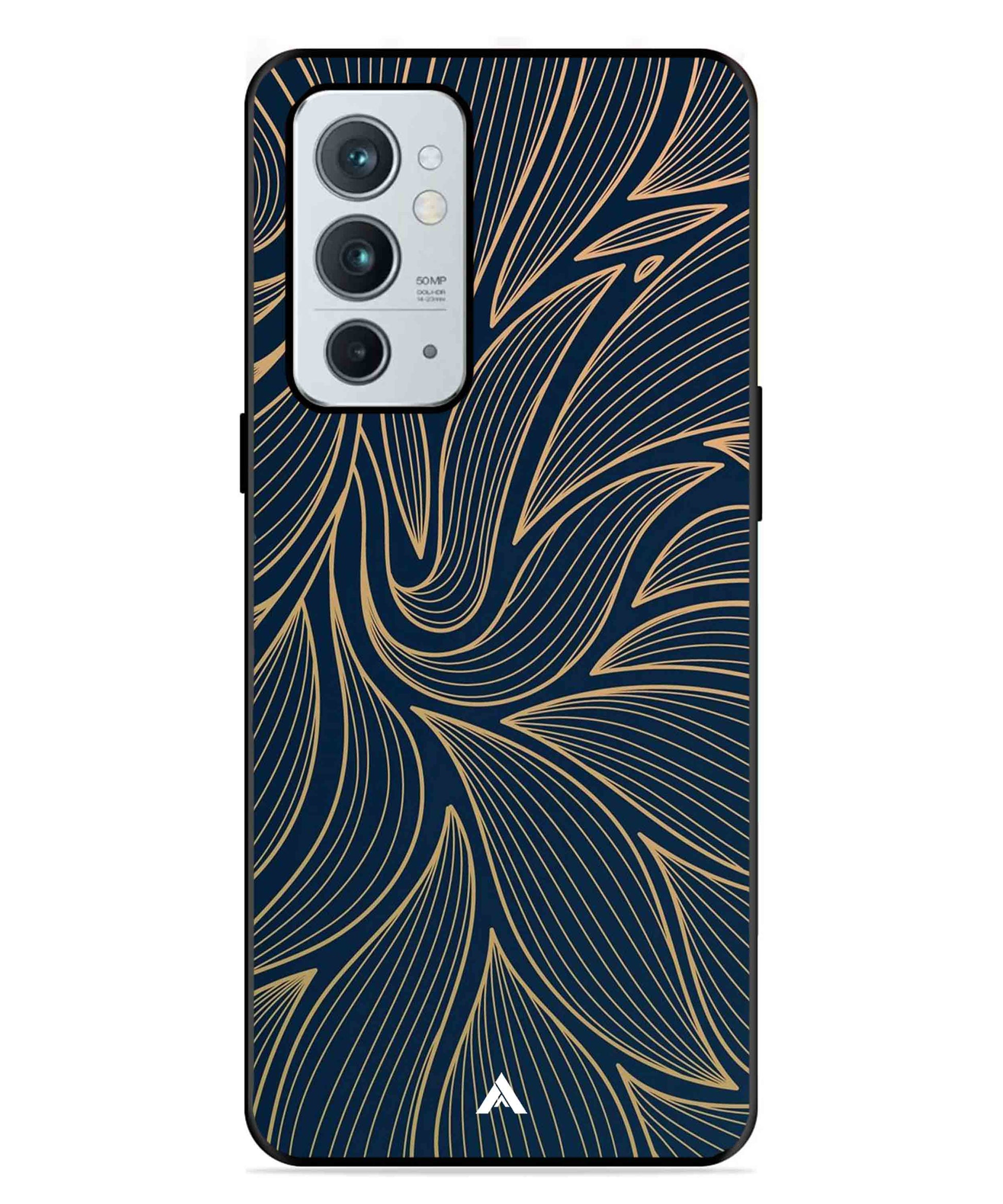 Stripe Pattern 18 Metal Back Cover Phone Case for Oneplus 9RT