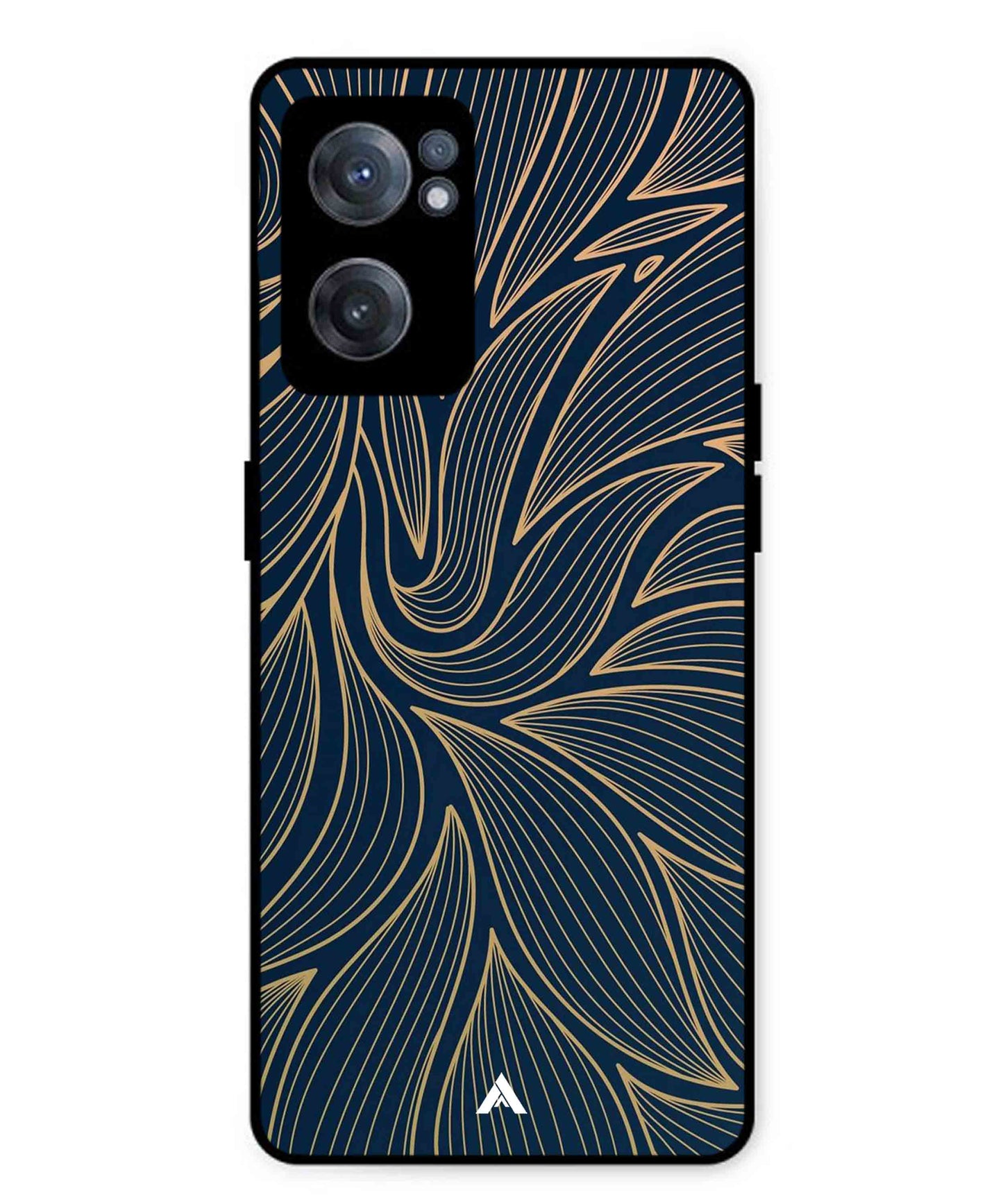 Stripe Pattern 18 Metal Back Cover Phone Case for Oneplus Nord CE 2