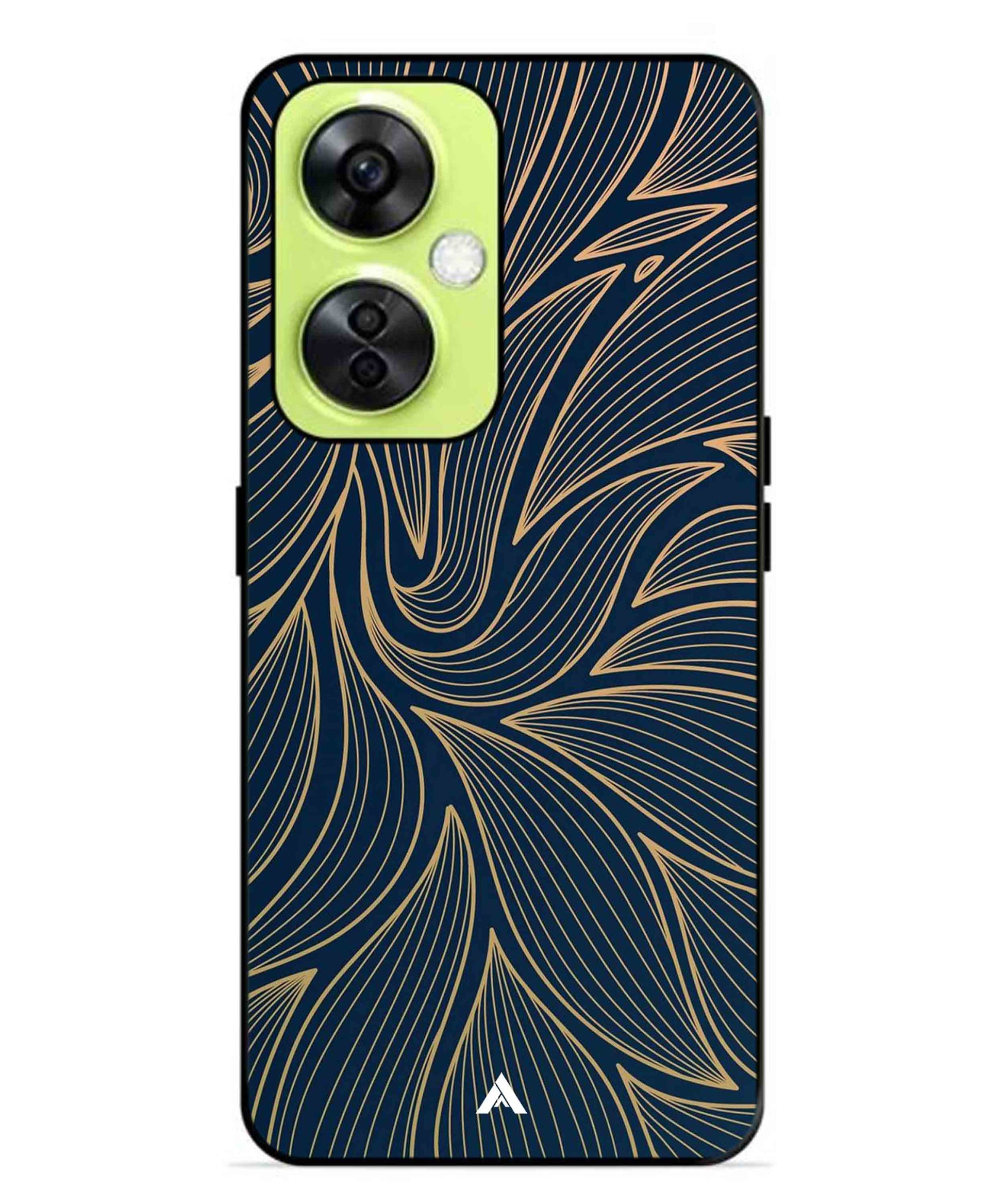 Stripe Pattern 18 Metal Back Cover Phone Case for Oneplus Nord CE 3 Lite