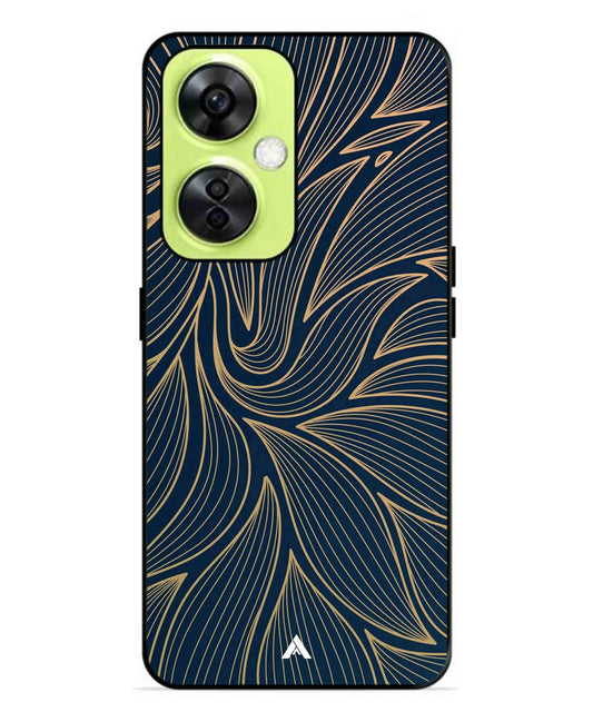 Stripe Pattern 18 Metal Back Cover Phone Case for Oneplus Nord CE 3 Lite