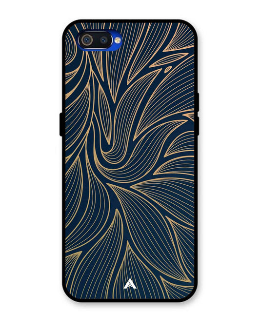 Stripe Pattern 18 Metal Back Cover Phone Case for Oppo A1K
