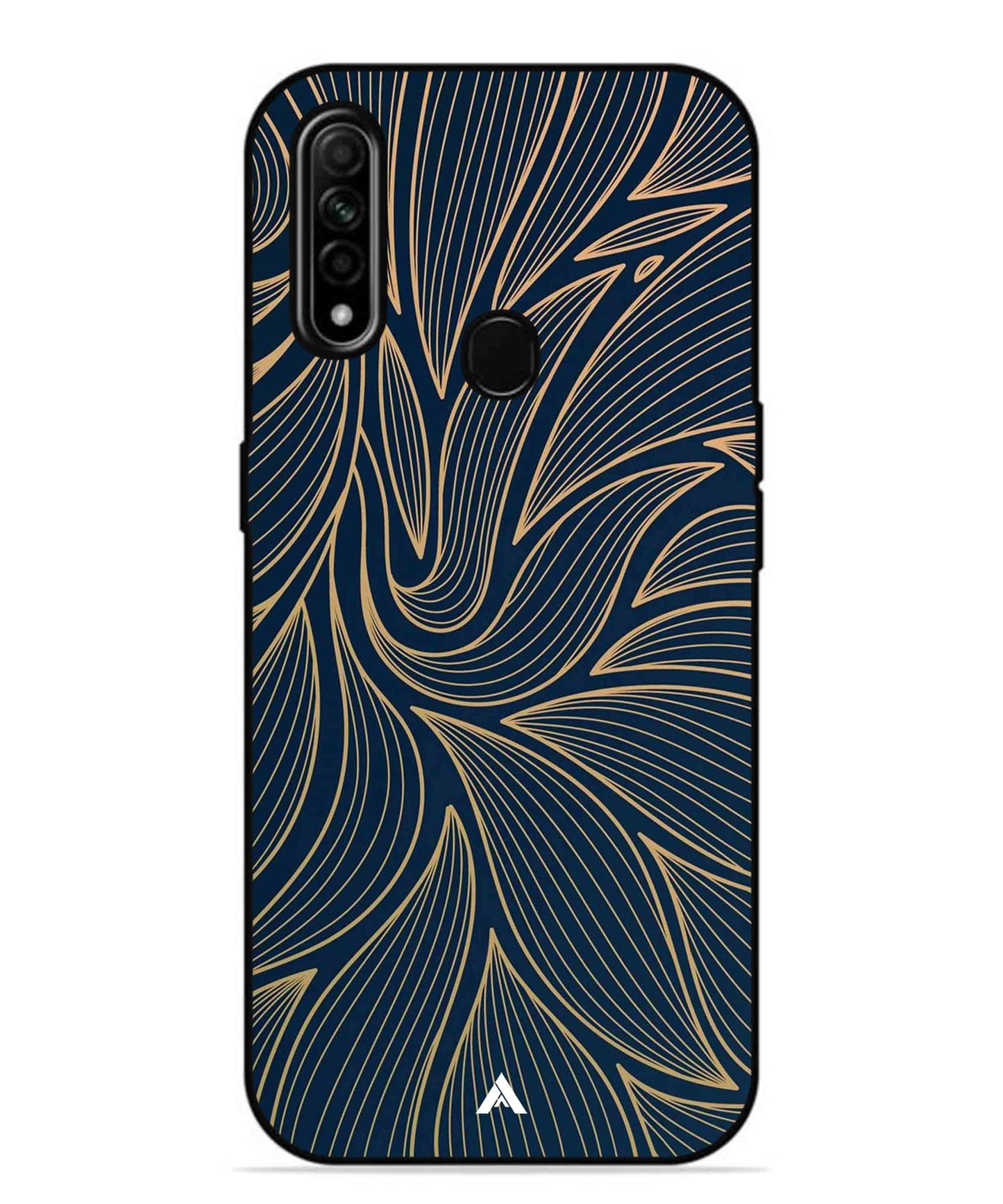 Stripe Pattern 18 Metal Back Cover Phone Case for Oppo A31