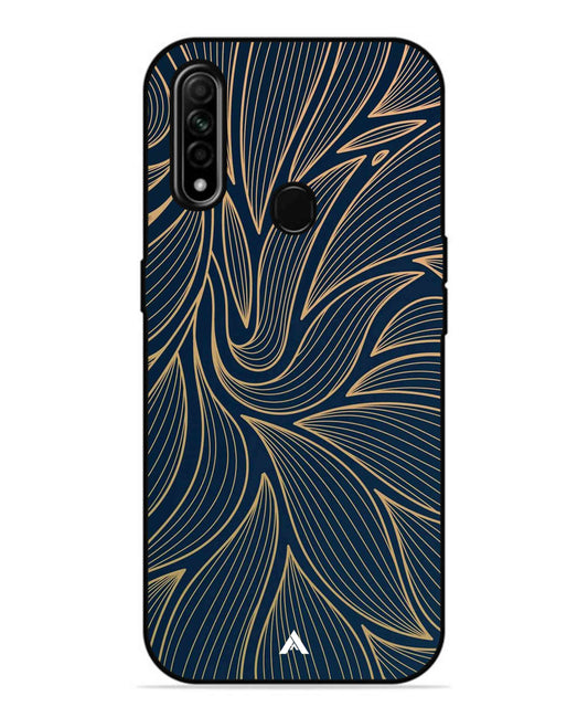 Stripe Pattern 18 Metal Back Cover Phone Case for Oppo A31