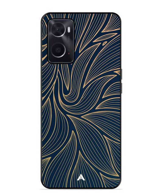 Stripe Pattern 18 Metal Back Cover Phone Case for Oppo A36