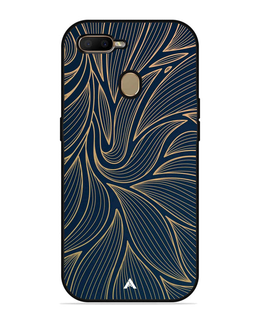Stripe Pattern 18 Metal Back Cover Phone Case for Oppo A7