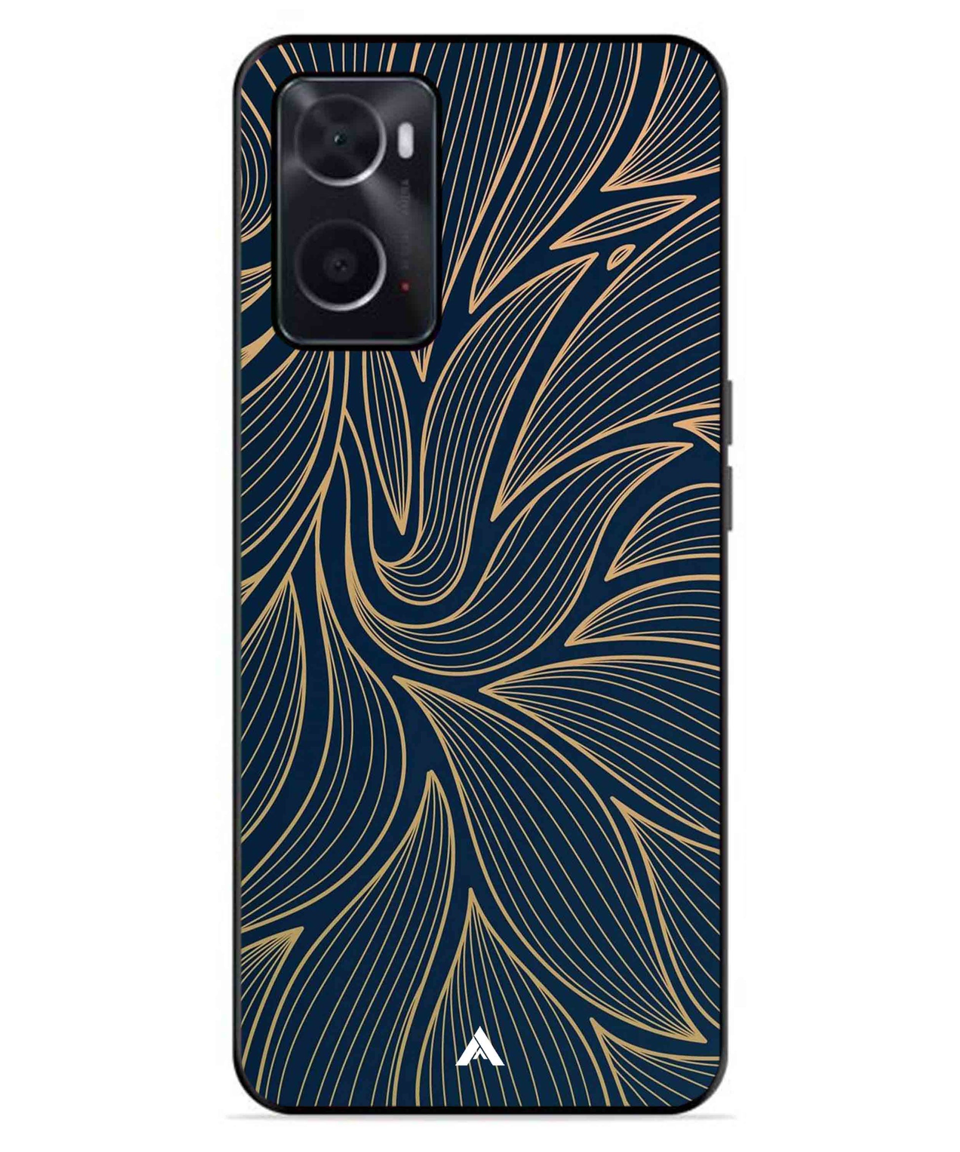 Stripe Pattern 18 Metal Back Cover Phone Case for Oppo A76