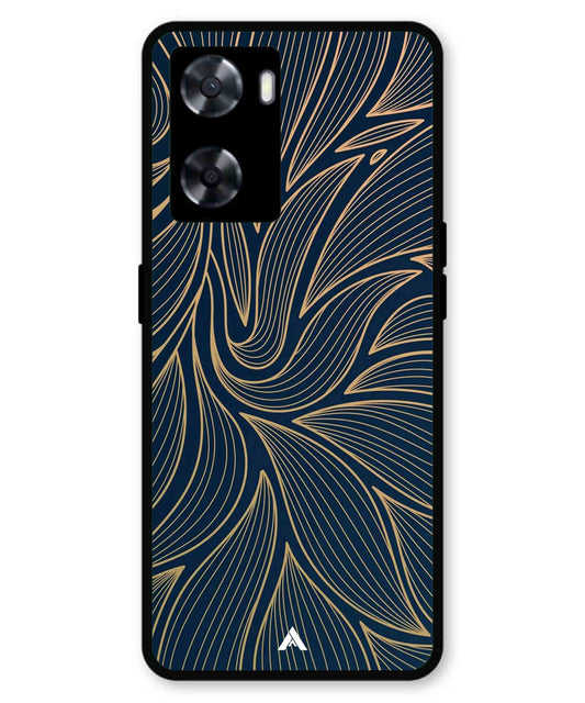 Stripe Pattern 18 Metal Back Cover Phone Case for Oppo A77