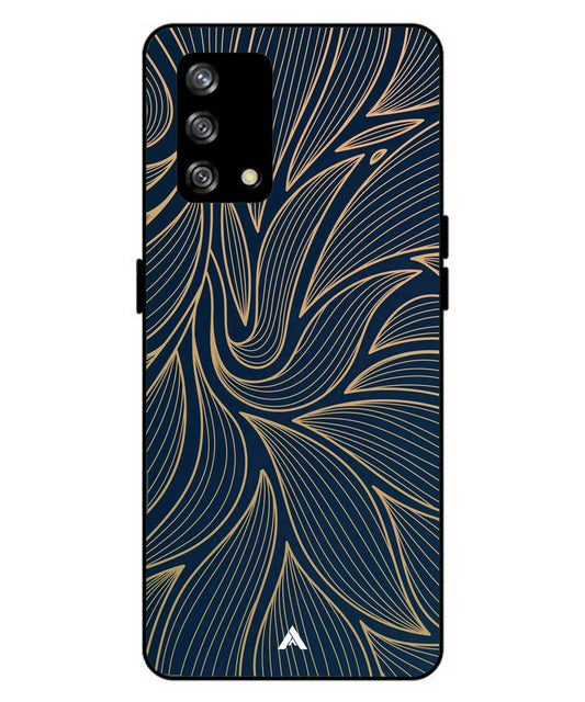 Stripe Pattern 18 Metal Back Cover Phone Case for Oppo A93