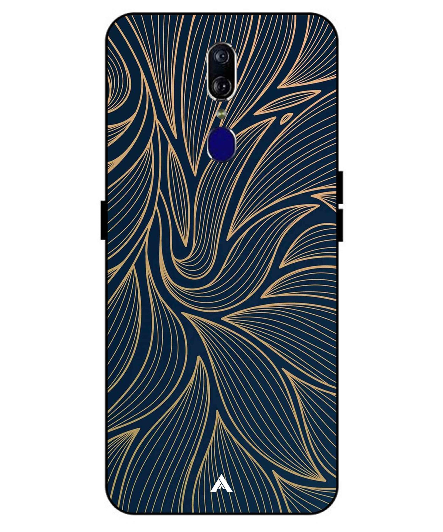 Stripe Pattern 18 Metal Back Cover Phone Case for Oppo F11