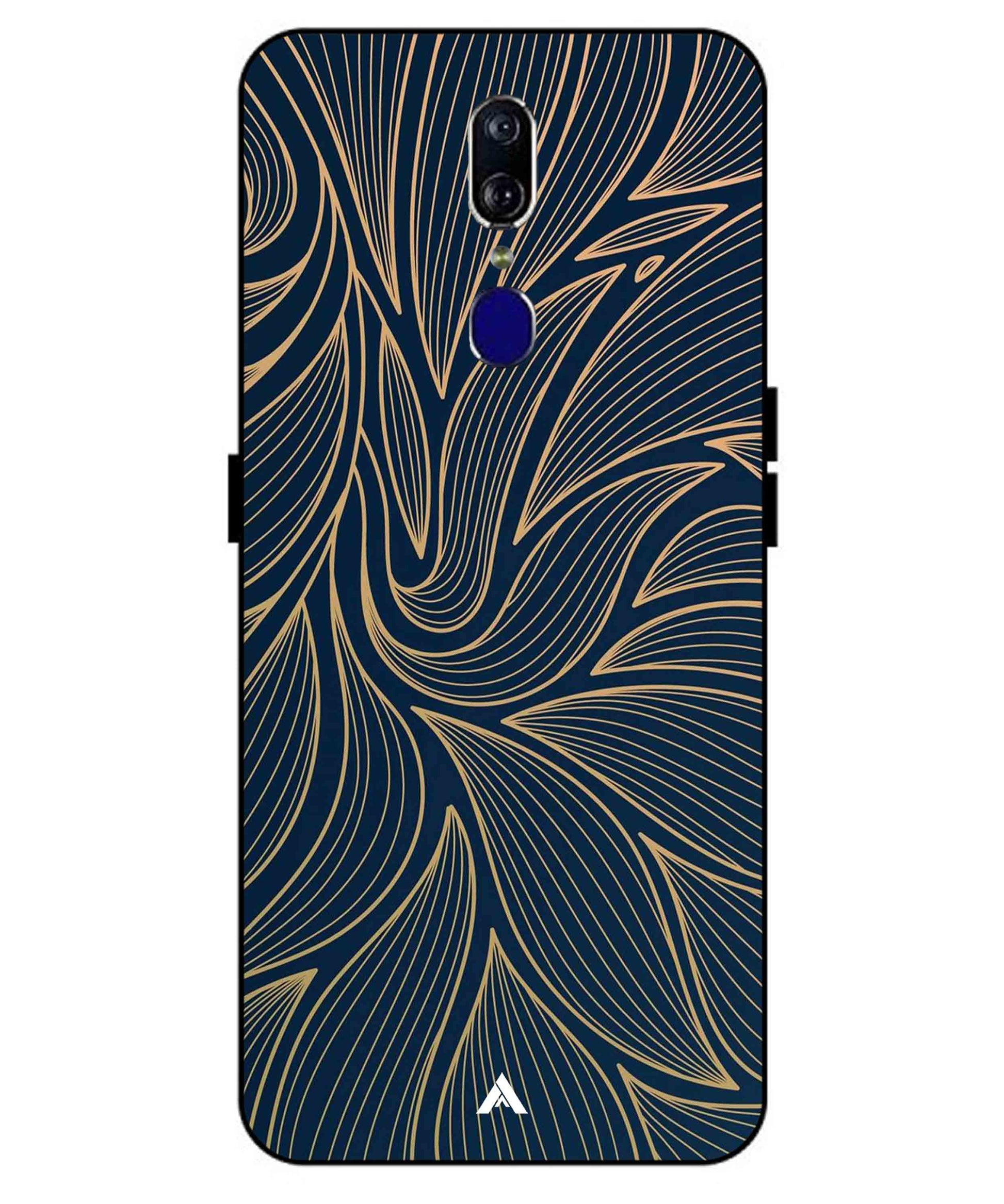 Stripe Pattern 18 Metal Back Cover Phone Case for Oppo F11