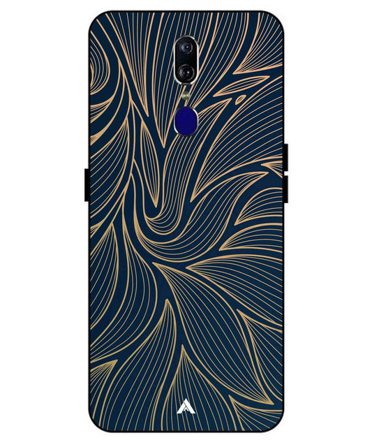 Stripe Pattern 18 Metal Back Cover Phone Case for Oppo F11