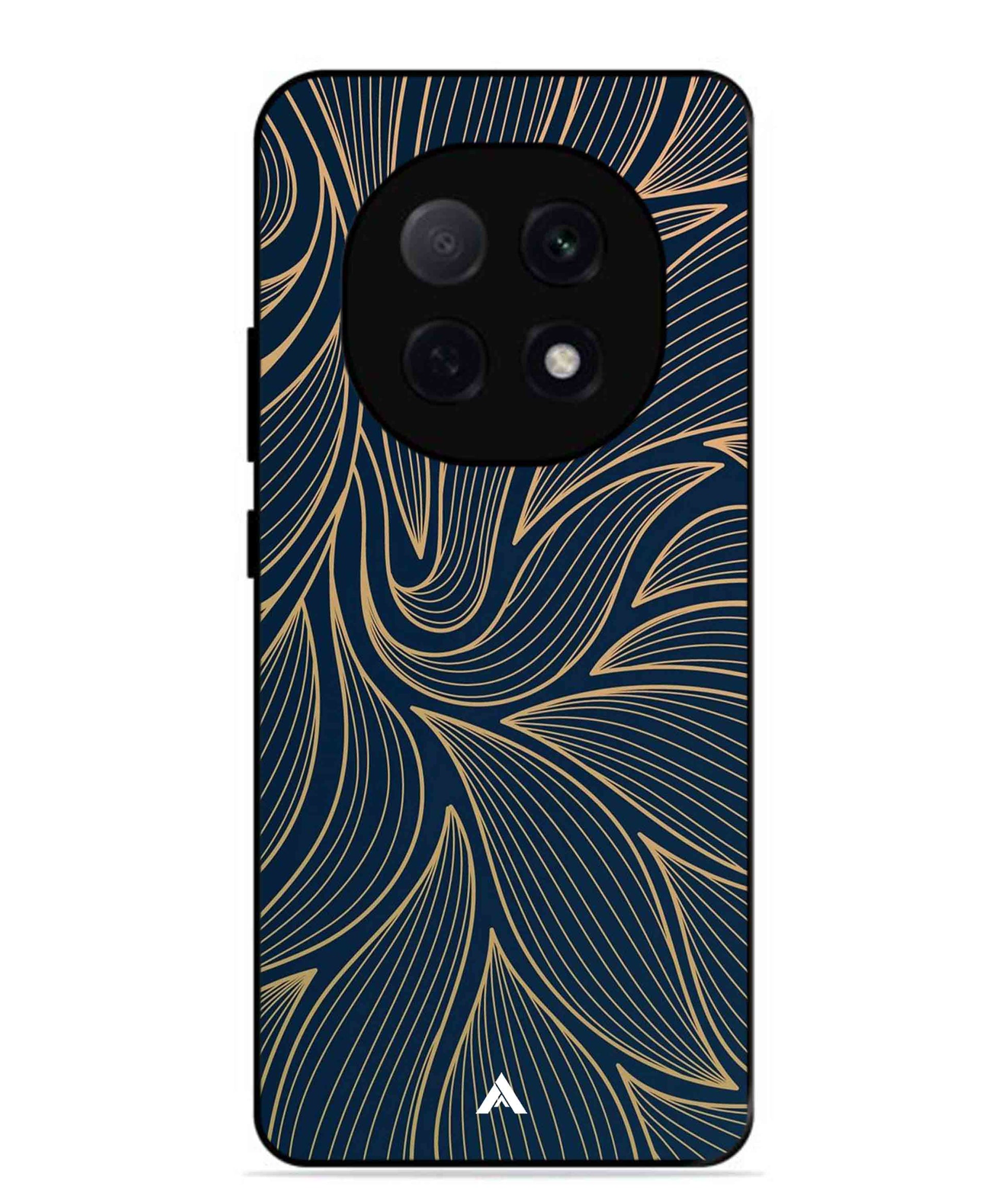 Stripe Pattern 18 Metal Back Cover Phone Case for Oppo F29 Pro