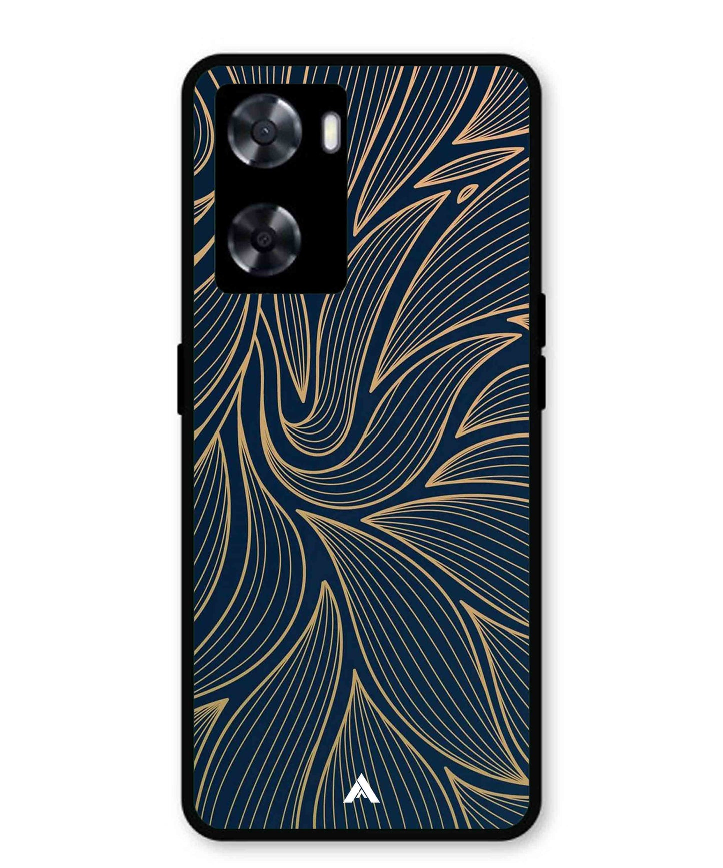 Stripe Pattern 18 Metal Back Cover Phone Case for Oppo K10