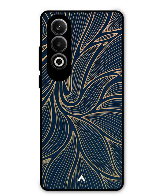 Stripe Pattern 18 Metal Back Cover Phone Case for Oppo K12