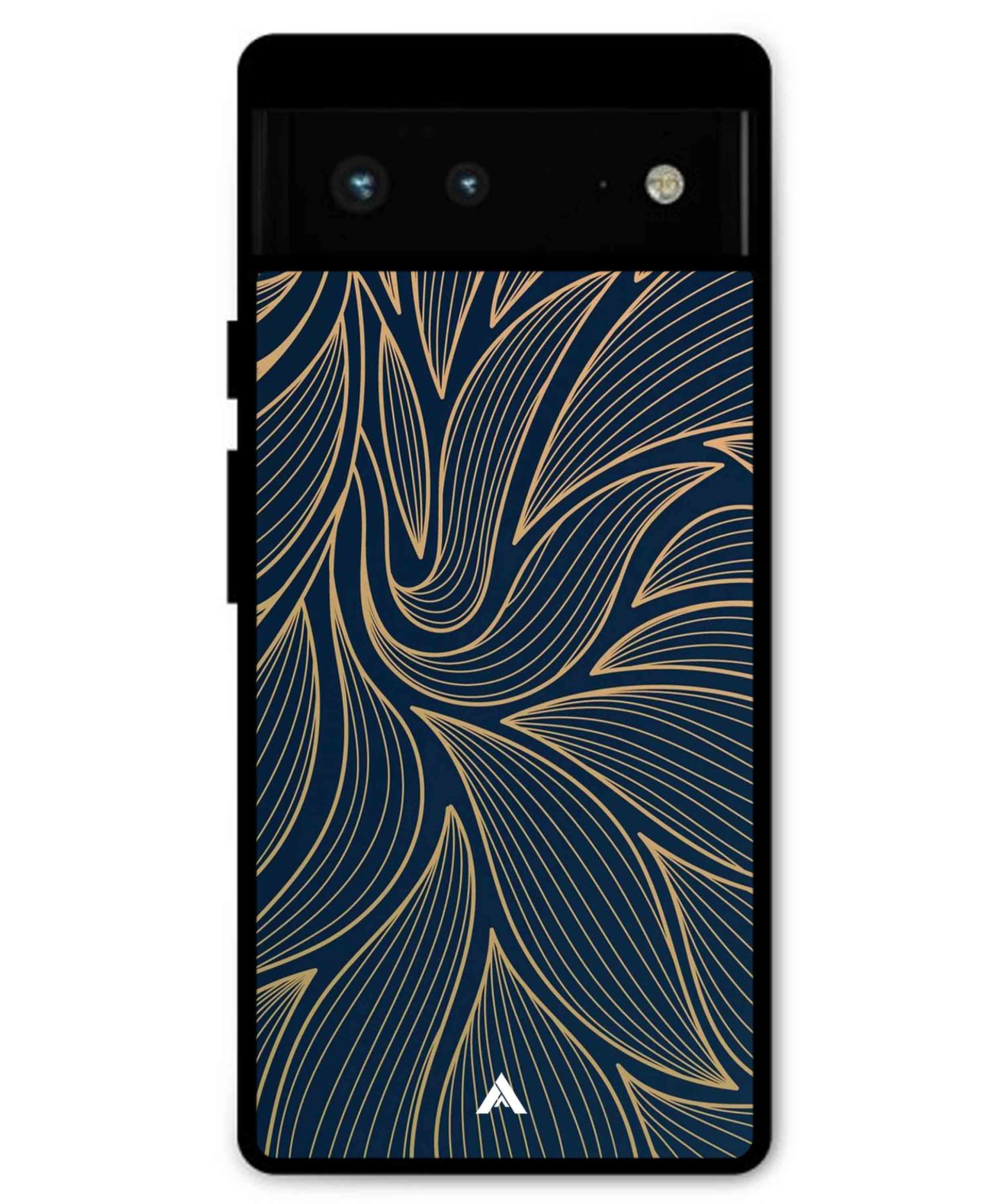 Stripe Pattern 18 Metal Back Cover Phone Case for Pixel 6A