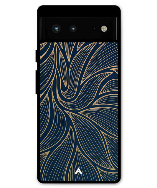 Stripe Pattern 18 Metal Back Cover Phone Case for Pixel 6A
