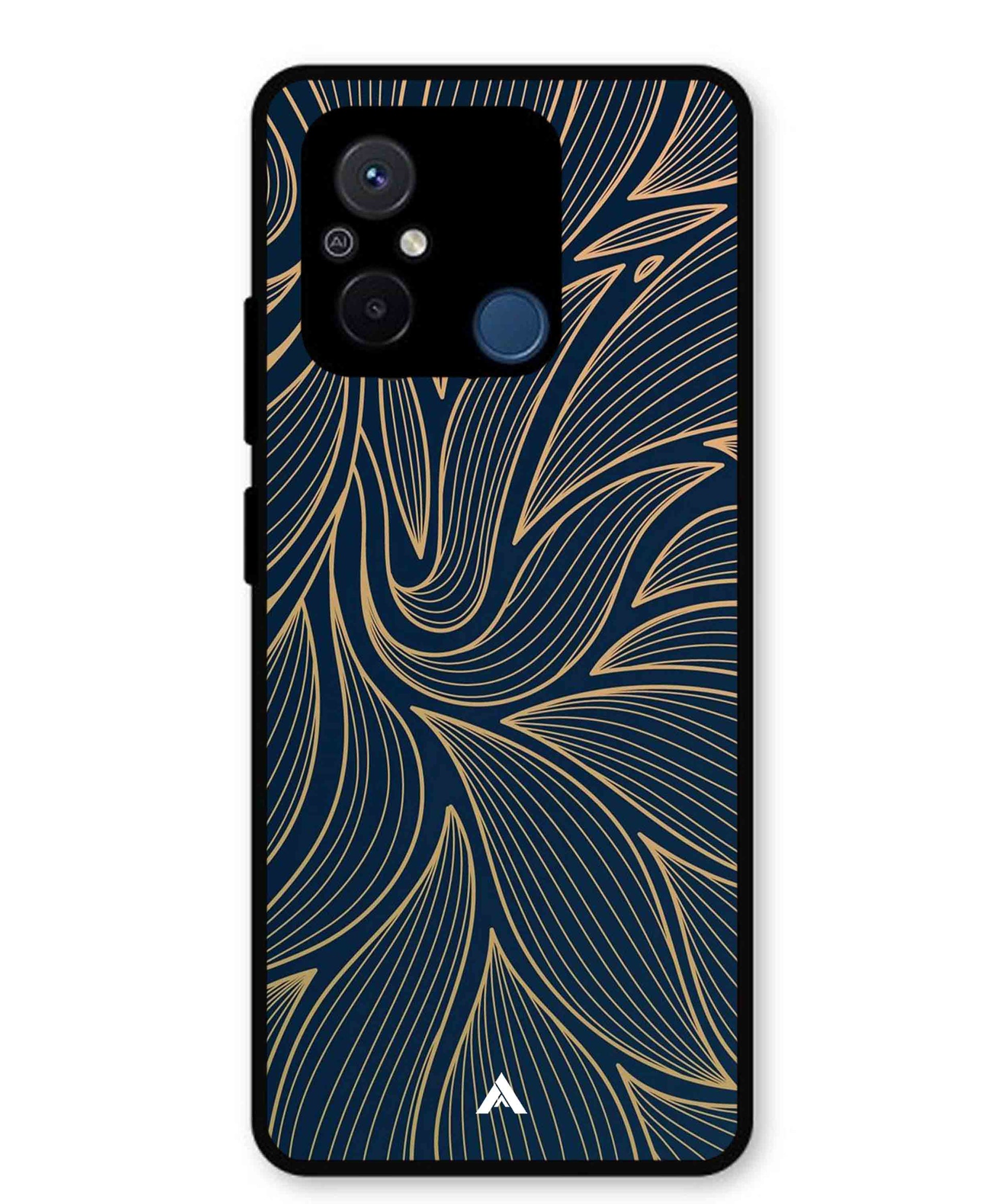 Stripe Pattern 18 Metal Back Cover Phone Case for Poco C55