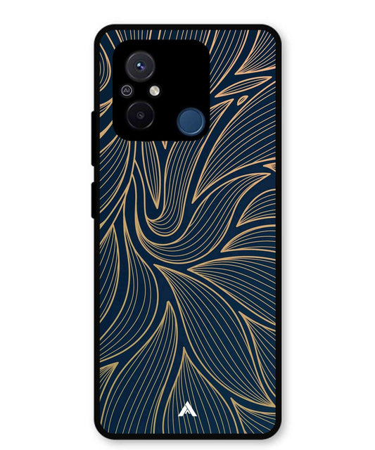 Stripe Pattern 18 Metal Back Cover Phone Case for Poco C55