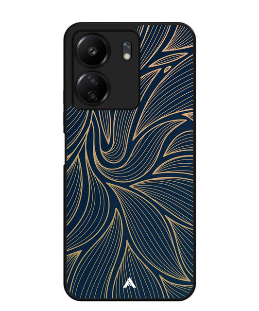 Stripe Pattern 18 Metal Back Cover Phone Case for Poco C65