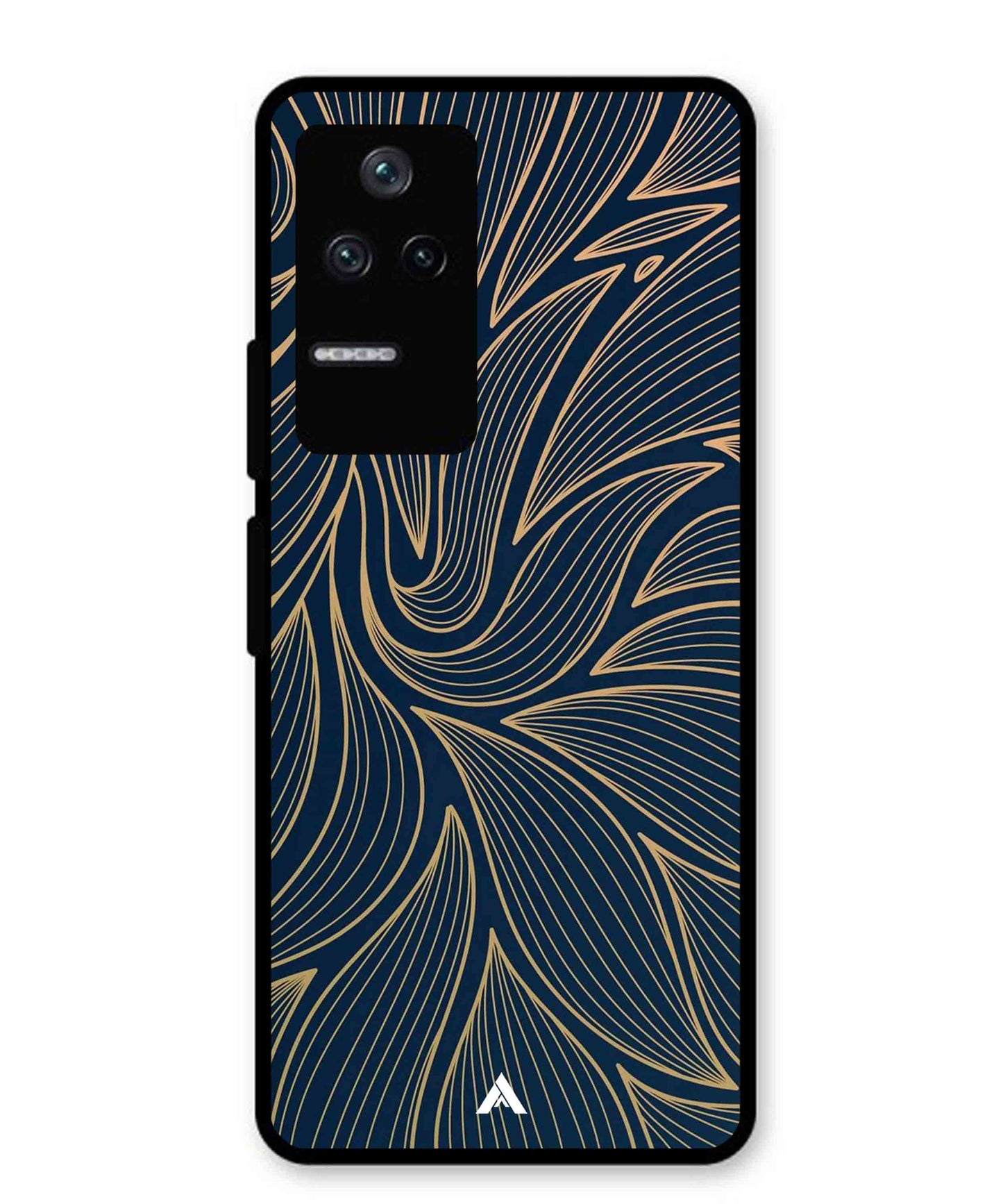 Stripe Pattern 18 Metal Back Cover Phone Case for Poco F4
