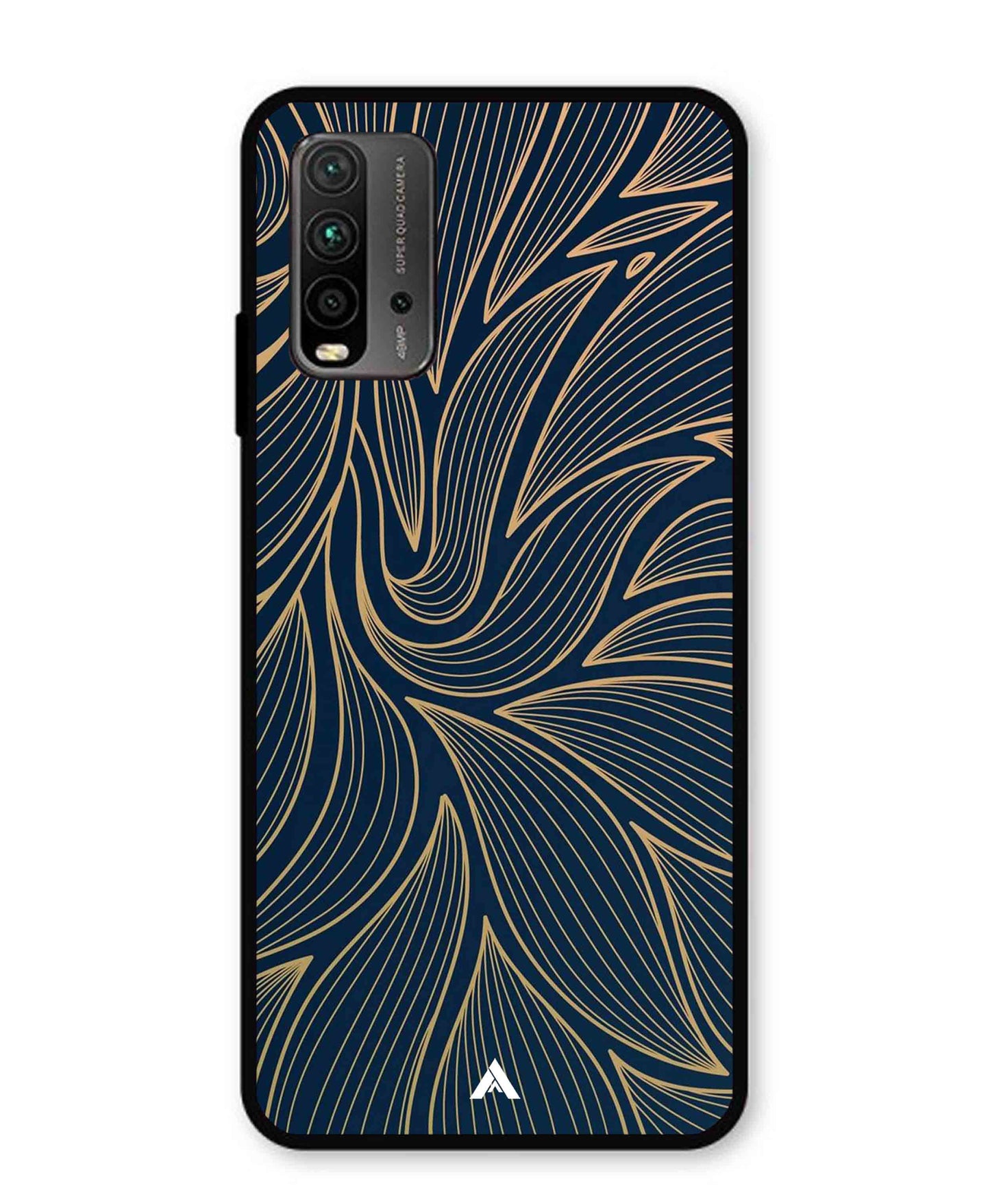 Stripe Pattern 18 Metal Back Cover Phone Case for Poco M3
