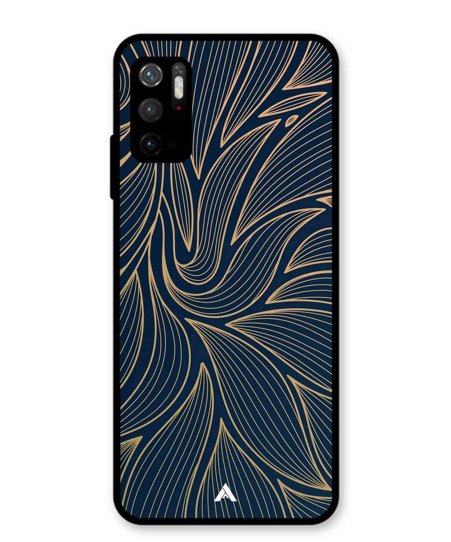 Stripe Pattern 18 Metal Back Cover Phone Case for Poco M3 Pro