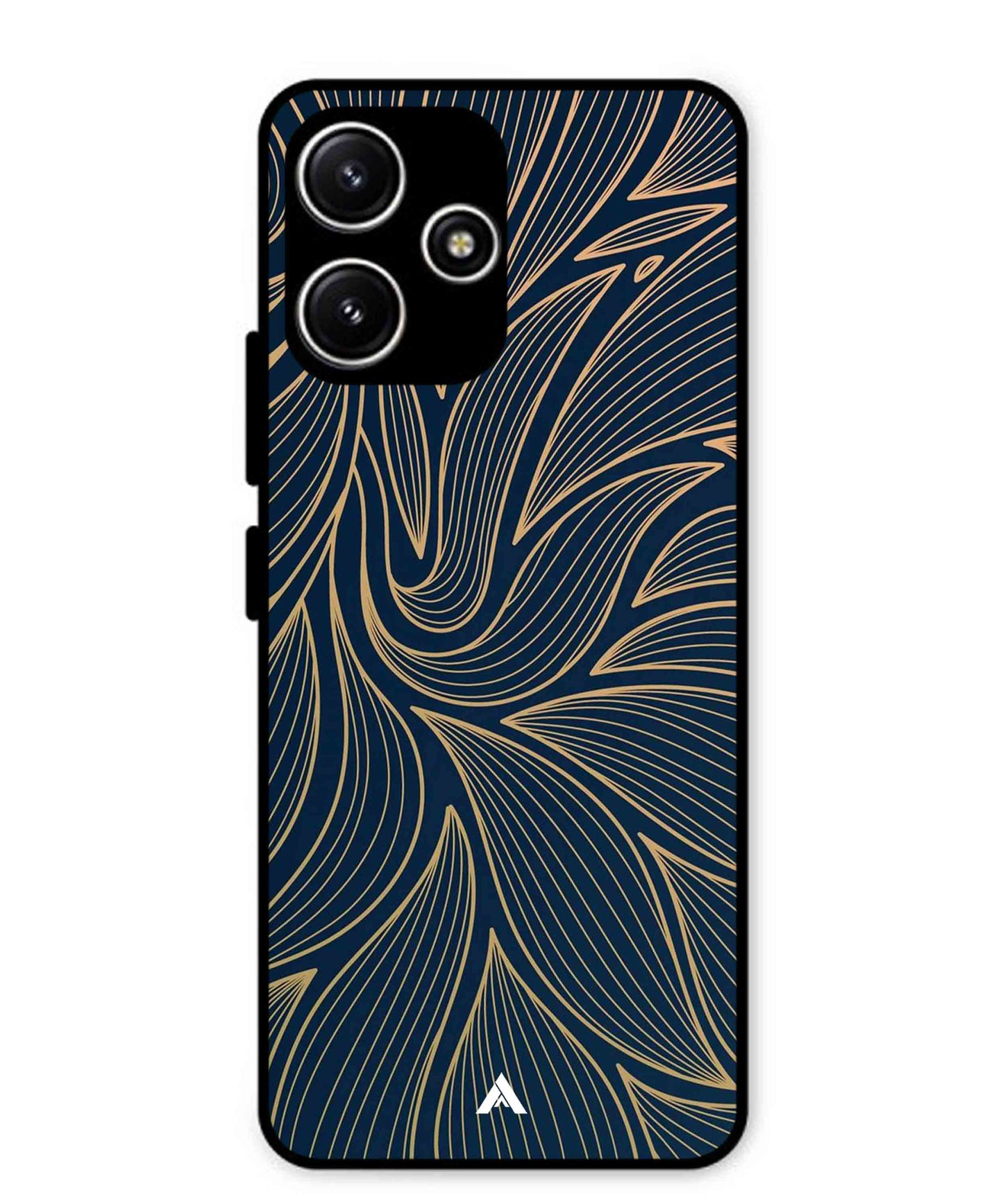 Stripe Pattern 18 Metal Back Cover Phone Case for Poco M6 Pro