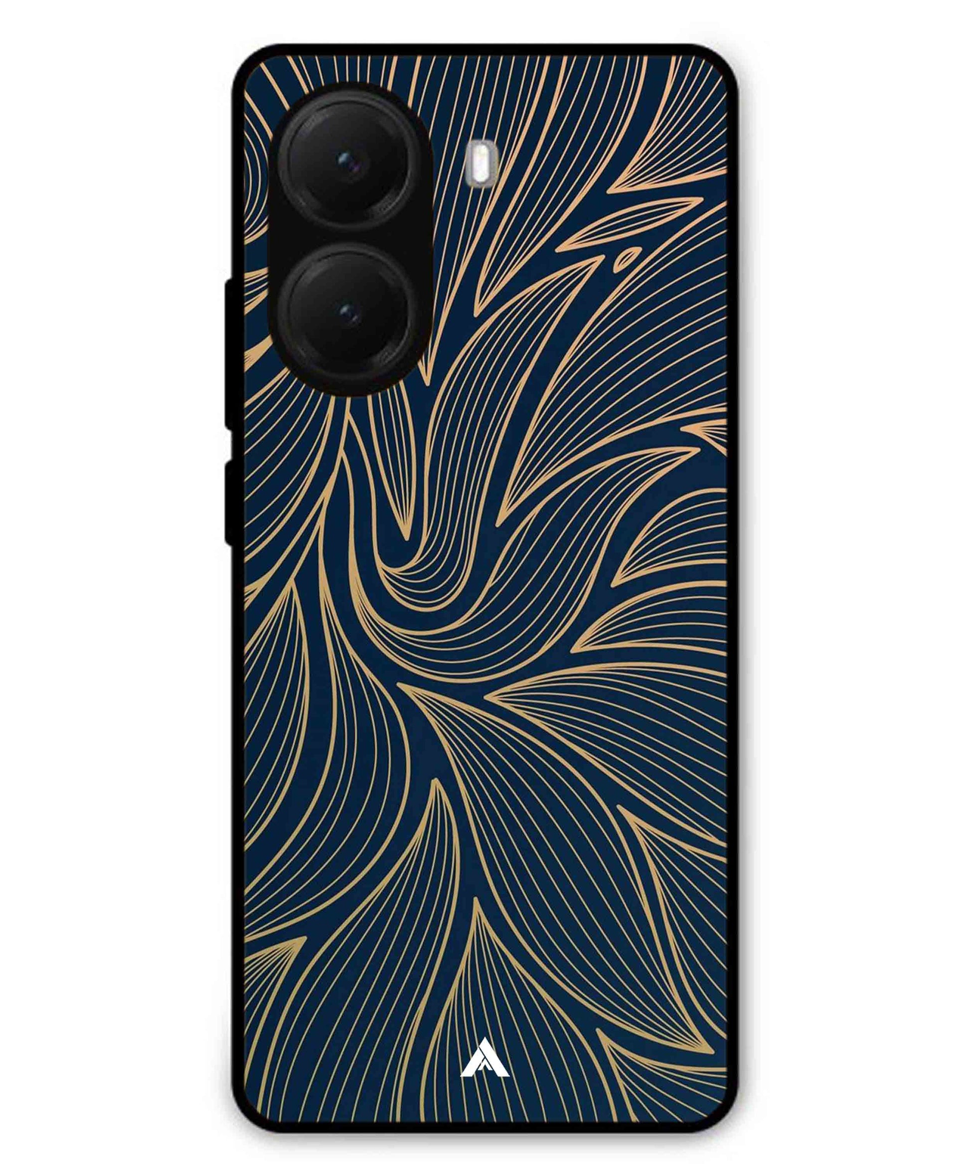 Stripe Pattern 18 Metal Back Cover Phone Case for Poco X7 Pro