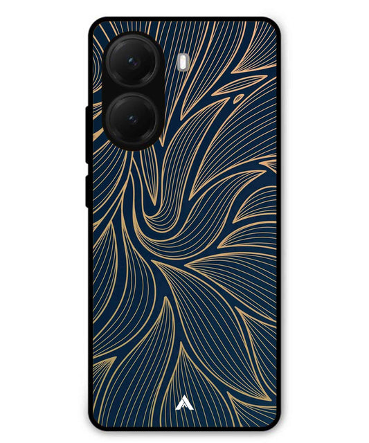 Stripe Pattern 18 Metal Back Cover Phone Case for Poco X7 Pro