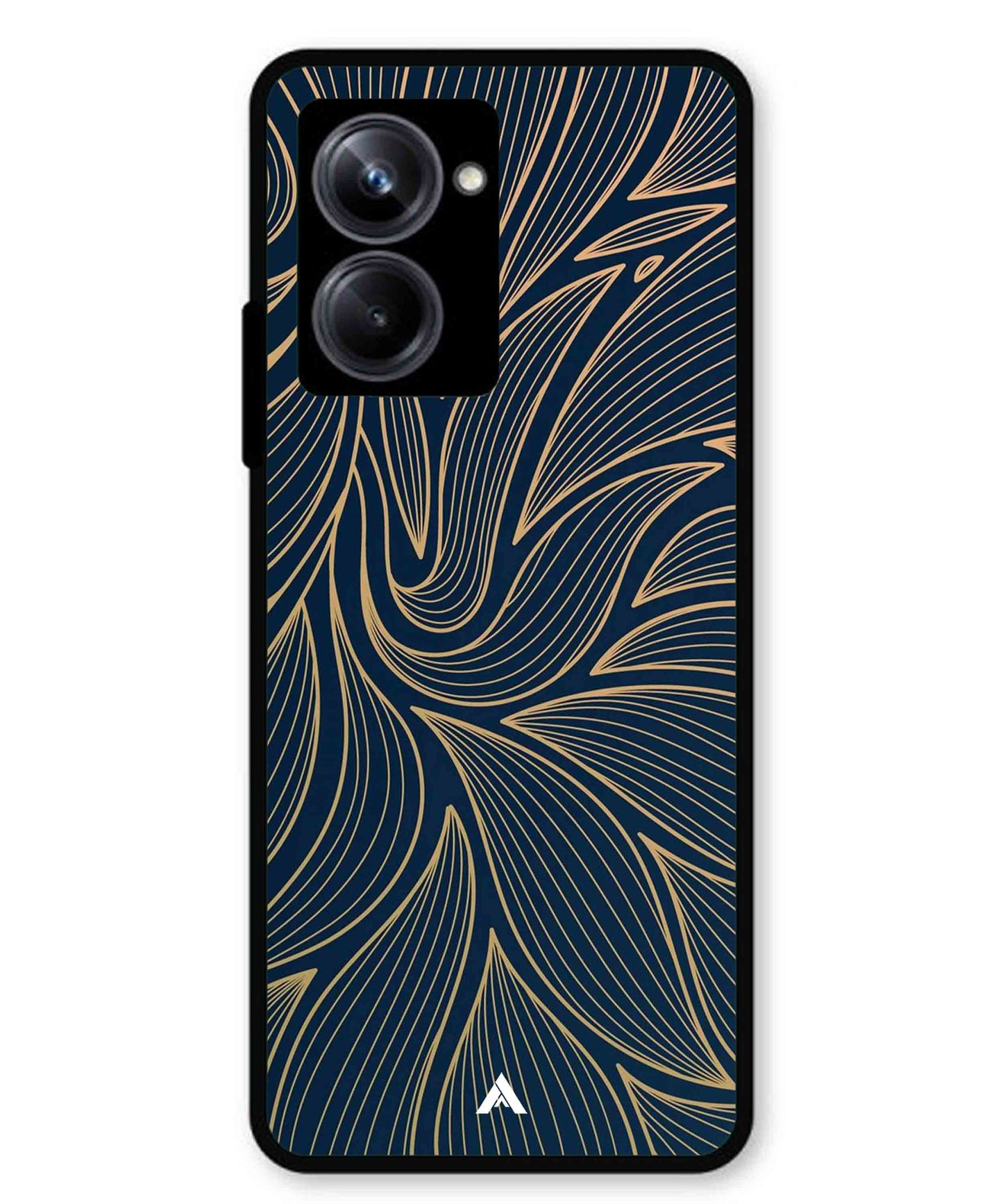 Stripe Pattern 18 Metal Back Cover Phone Case for Realme 10 Pro