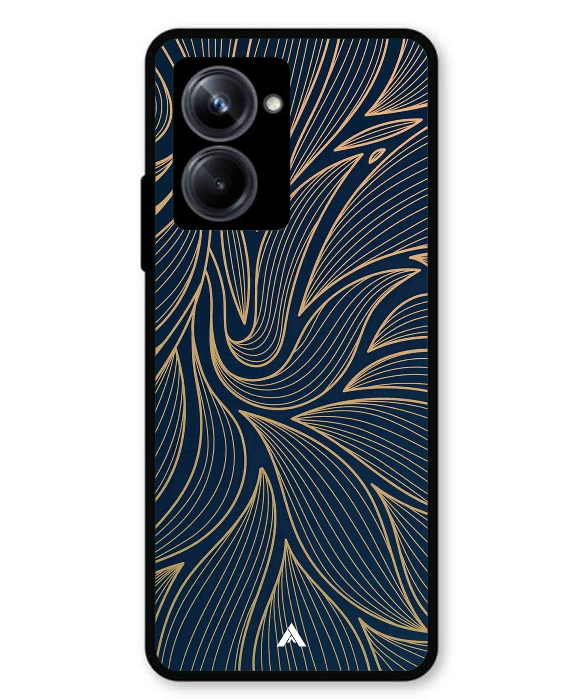 Stripe Pattern 18 Metal Back Cover Phone Case for Realme 10 Pro
