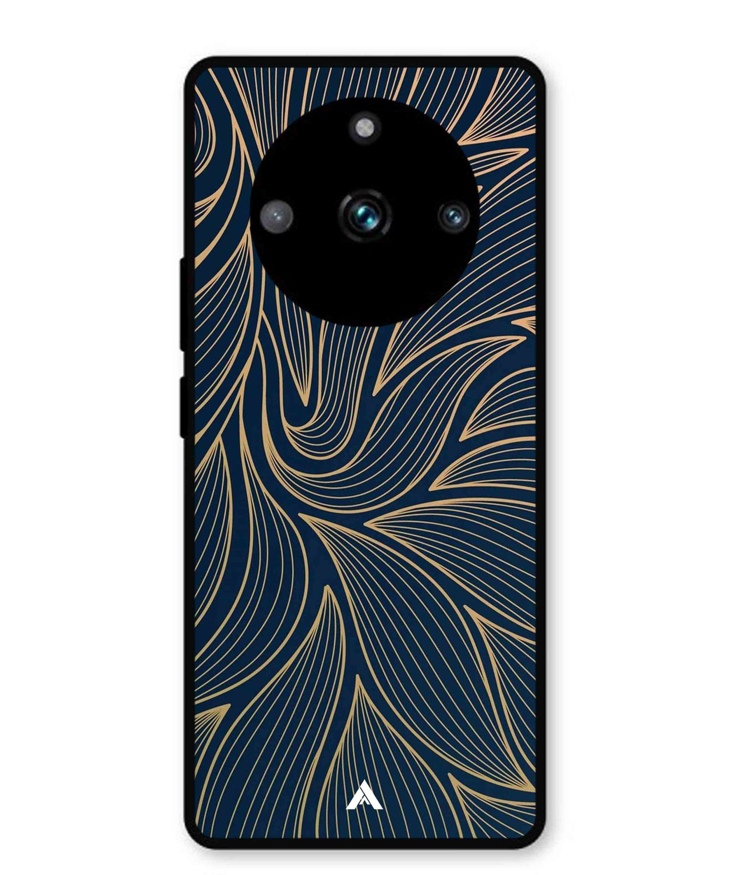 Stripe Pattern 18 Metal Back Cover Phone Case for Realme 11 Pro
