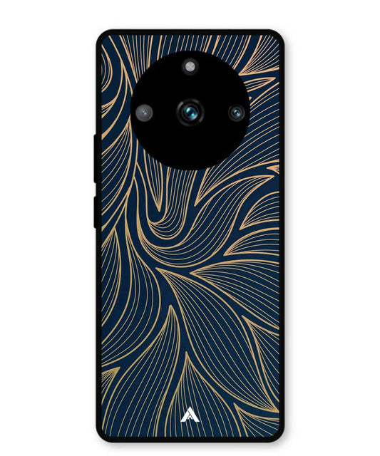 Stripe Pattern 18 Metal Back Cover Phone Case for Realme 11 Pro