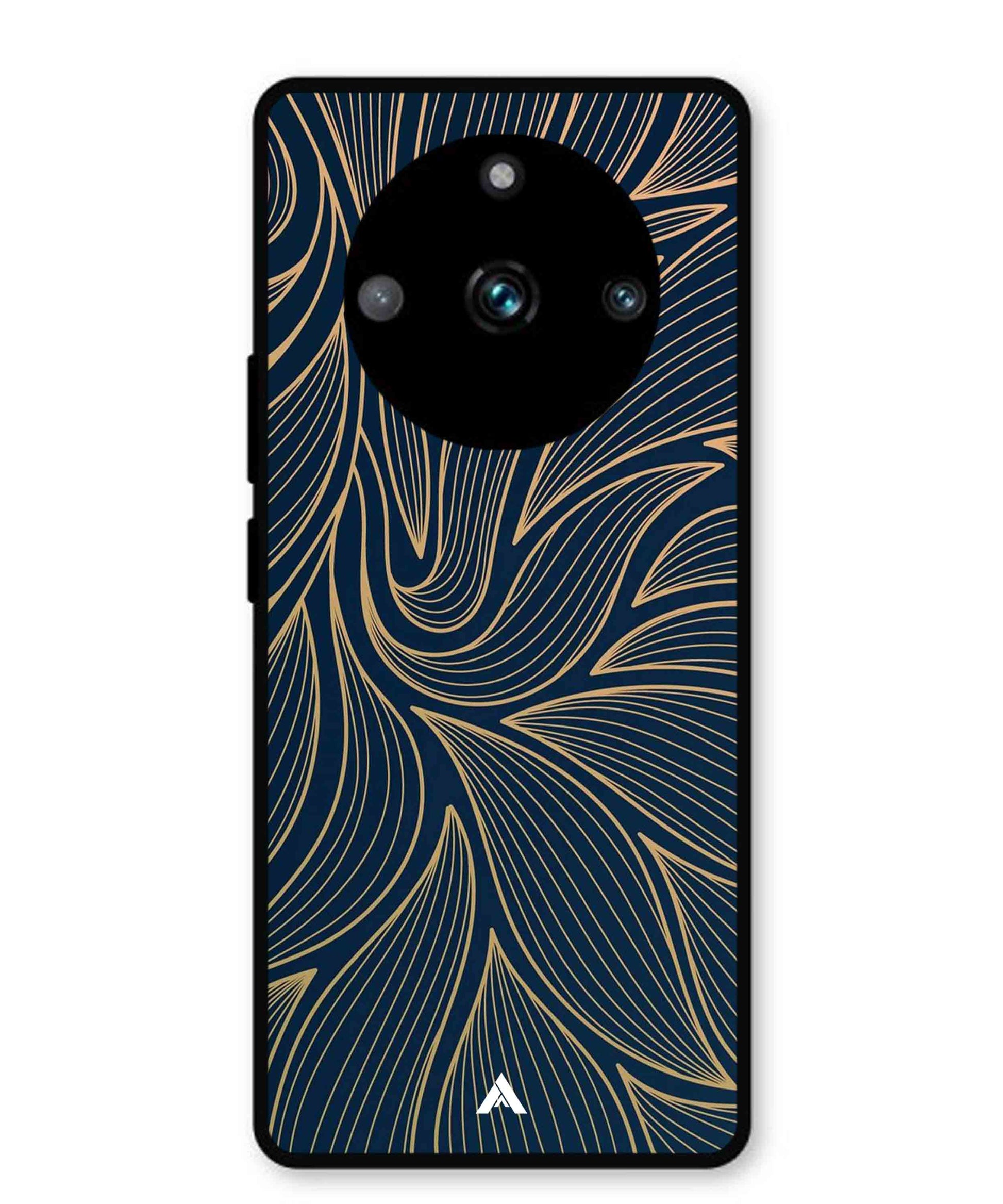 Stripe Pattern 18 Metal Back Cover Phone Case for Realme 11 Pro Plus